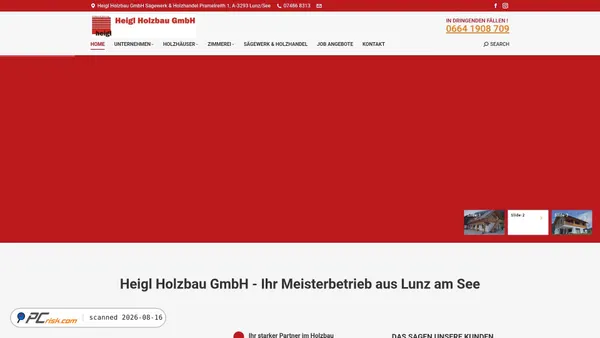 heigl-holz.at screenshot