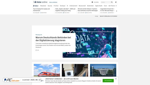 heise.de screenshot
