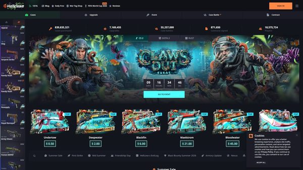 hellcase.com screenshot