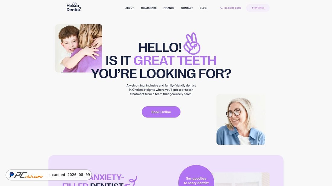 Screenshot of hellodental.com.au