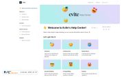 Captura de ecrã de help.evite.com