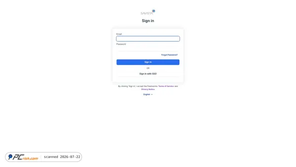 helpdesk.savistarcm.com screenshot