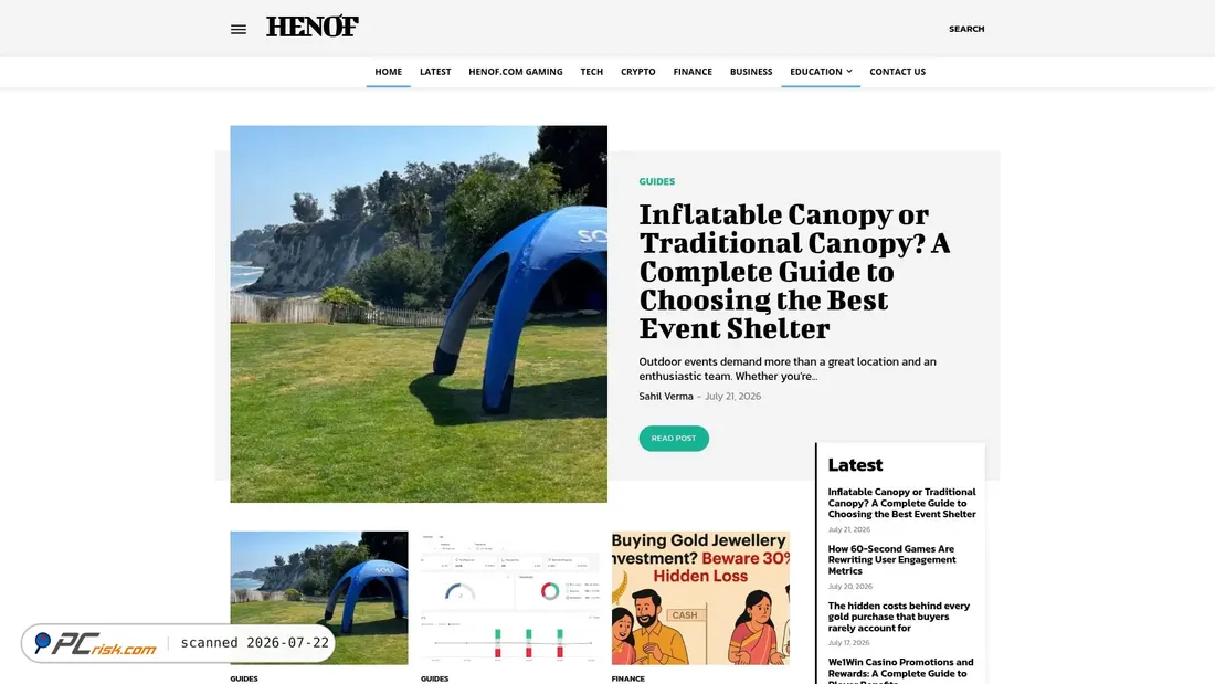 Screenshot of henof.com
