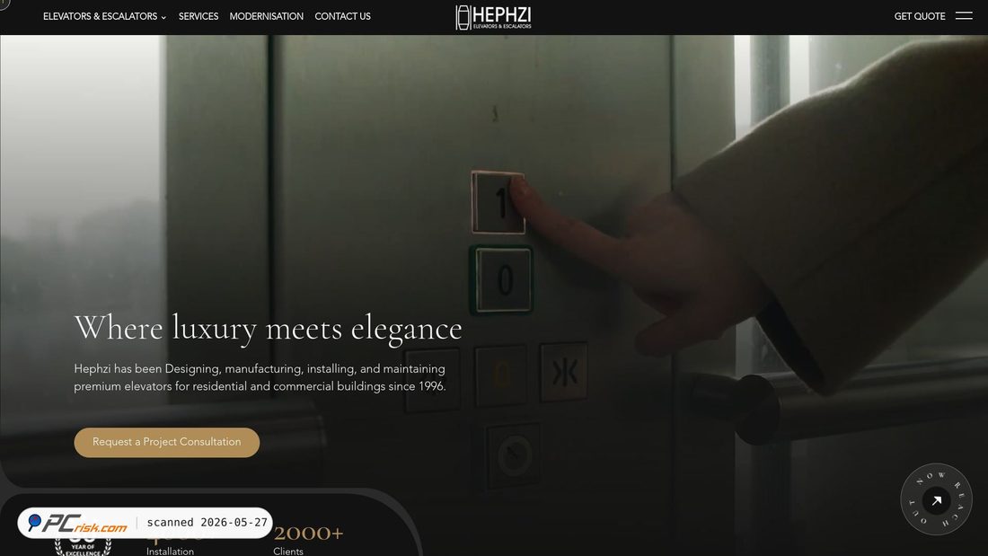 Screenshot of hephzi.com