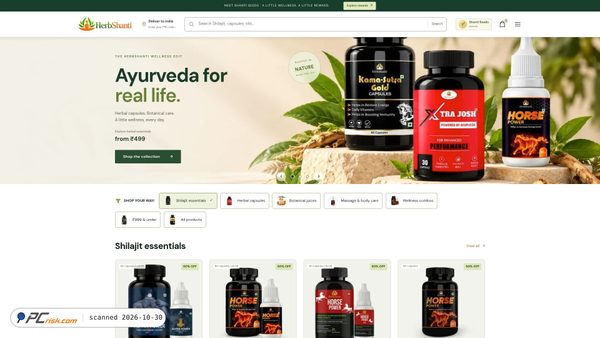 herbshanti.in Screenshot