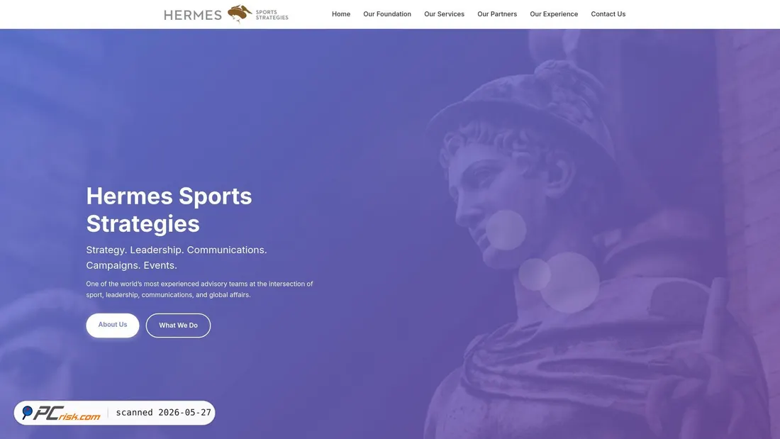 Screenshot of hermessportsstrategies.com