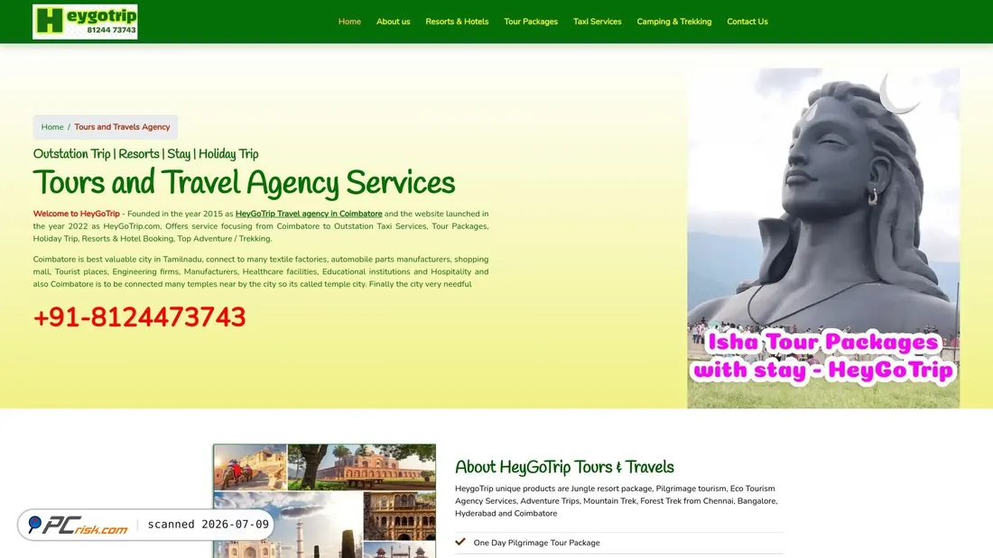 Screenshot of heygotrip.com