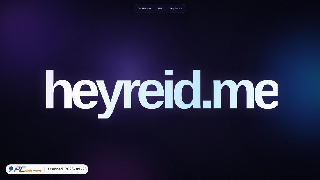 Screenshot of heyreid.me