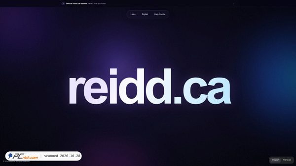 Screenshot di heyreid.me