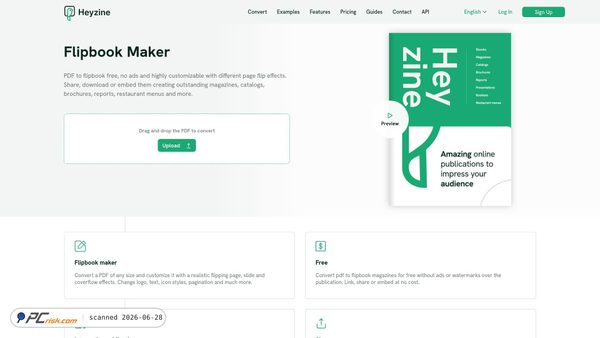 heyzine.com screenshot
