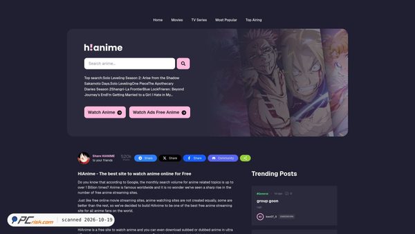 Capture d’écran de hianimes.se
