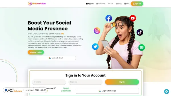 hiddenadda.com screenshot