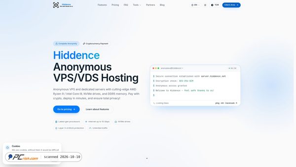 Captura de hiddence.net