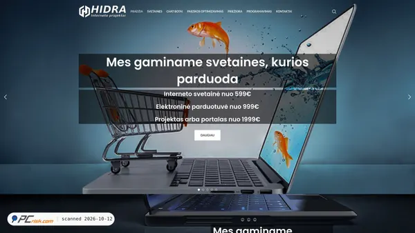 Captura de ecrã de hidra.lt
