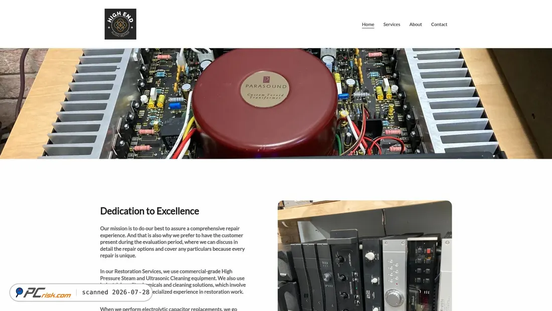Screenshot of hiendservice.com