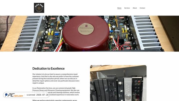 hiendservice.com screenshot