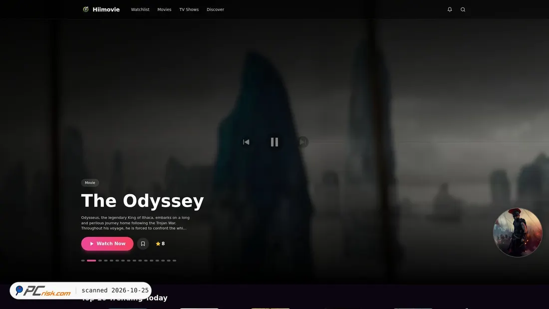 Screenshot von hiimovie.com