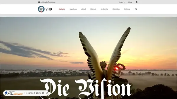 Captura de ecrã de hilfsdienst.net