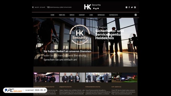 hk-security-service.de screenshot