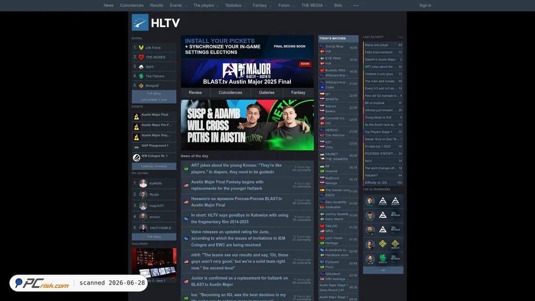 Zrzut ekranu hll-tv.com