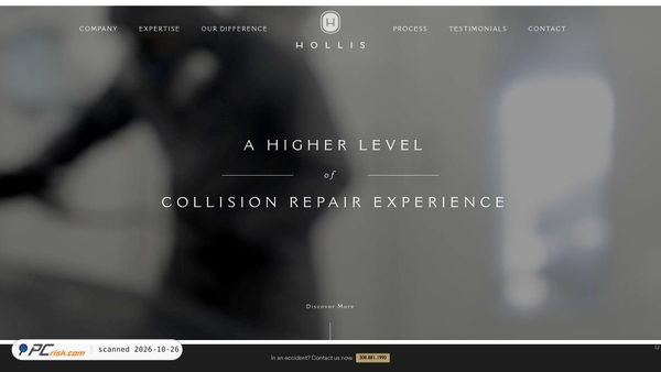 Captura de ecrã de hollisautobody.com