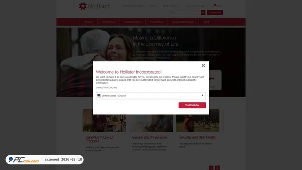 hollister.com screenshot