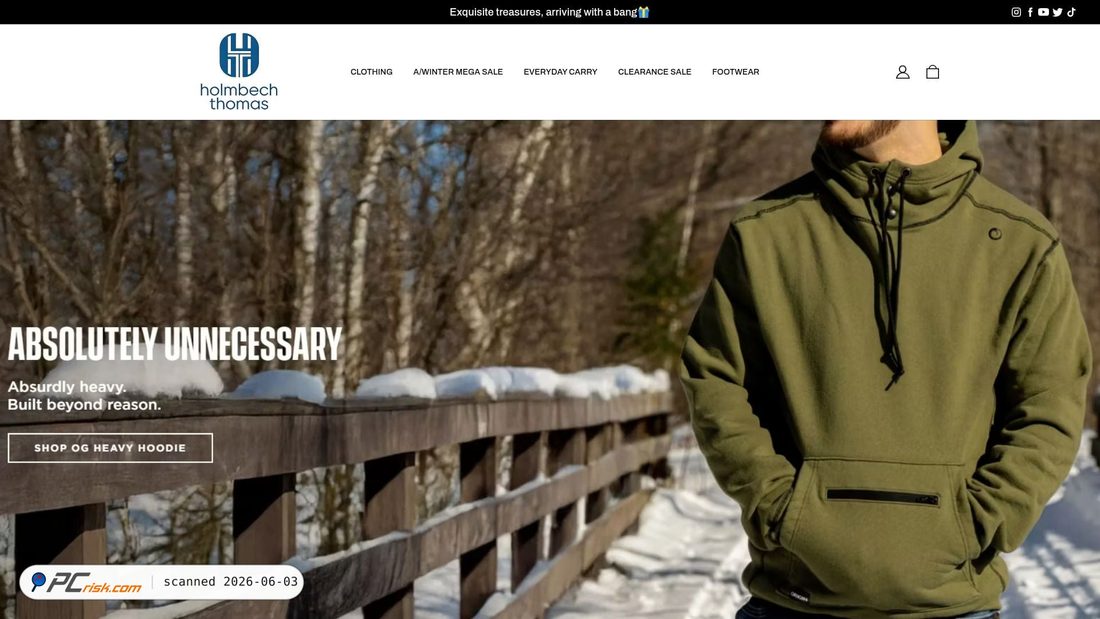 Screenshot di holmbechthomas.com