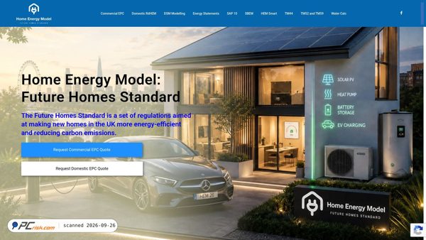 homeenergymodel.co.uk screenshot