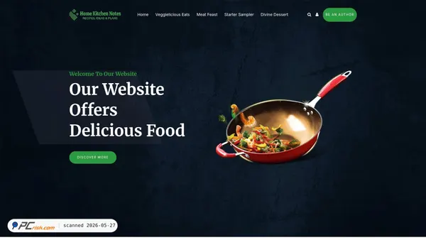 homekitchennotes.com screenshot