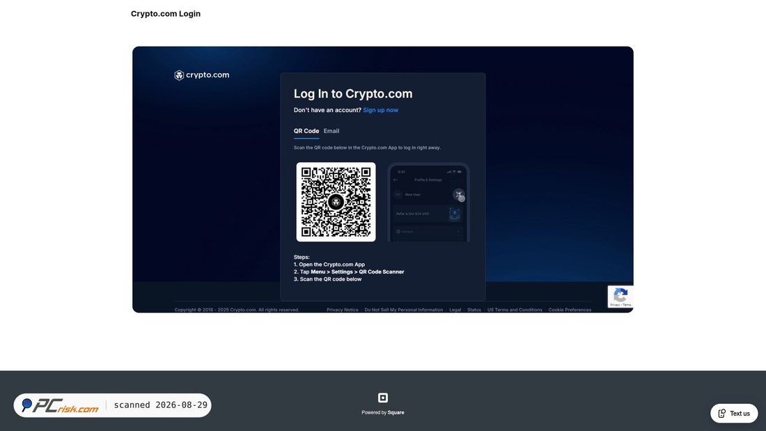 Screenshot von homepage-cryptoto-cm-com.square.site