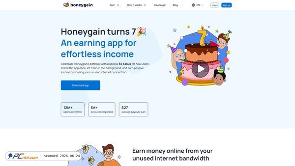honeygain.com screenshot