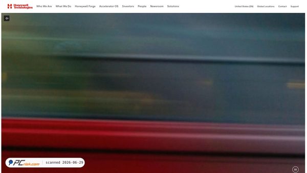 honeywell.com screenshot