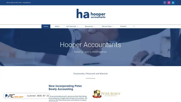 hooperaccountants.com.au screenshot