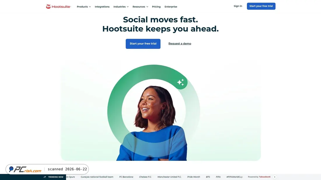 Screenshot di hootsuite.com