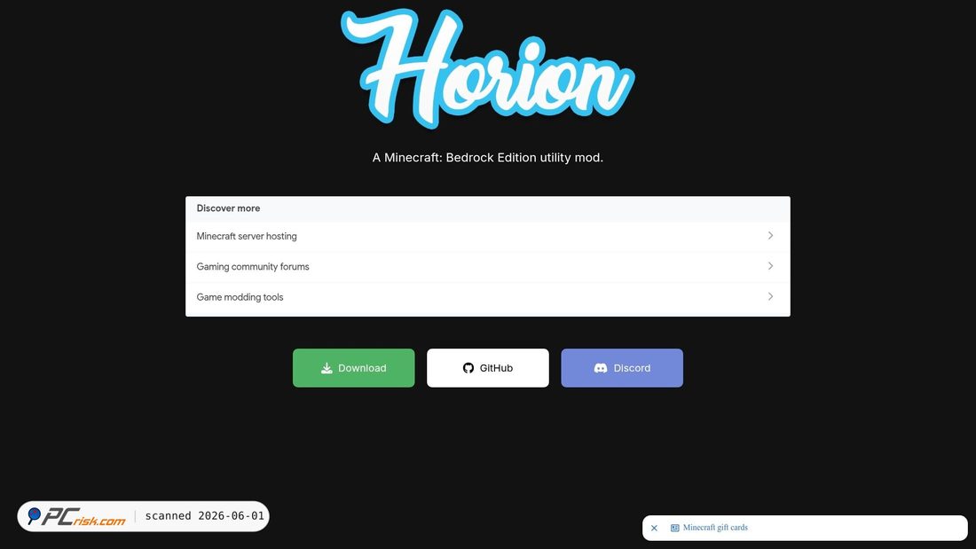 Screenshot of horion.download