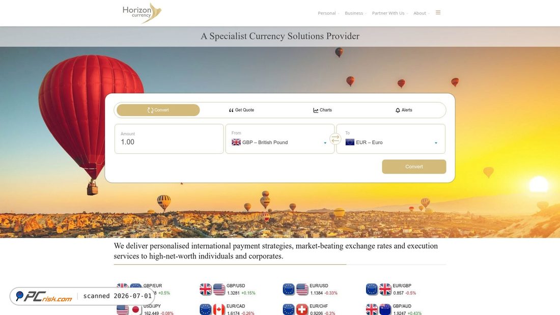 Screenshot of horizoncurrency.com