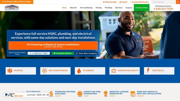 horizonservices.com screenshot