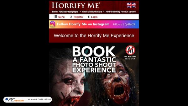 Capture d’écran de horrify.me.uk