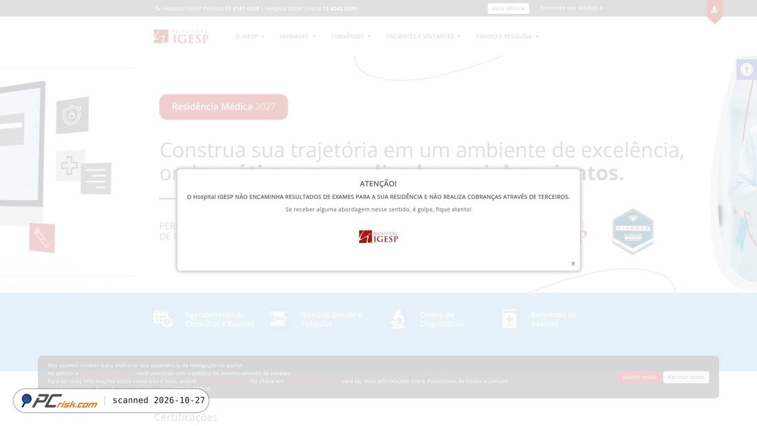 Screenshot von hospitaligesp.com.br