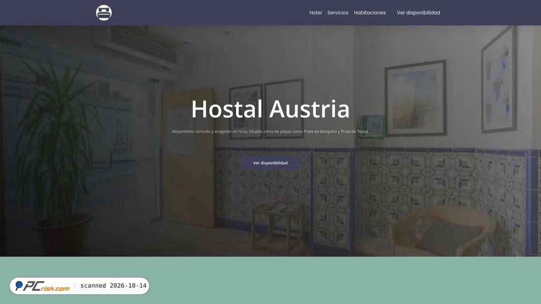 Screenshot of hostalaustriagranada.com