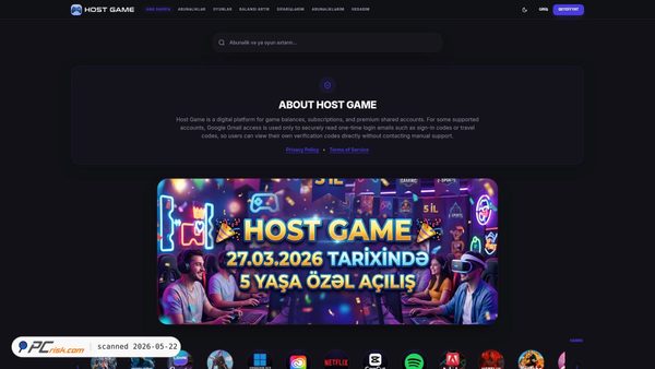 hostgameaz.com screenshot