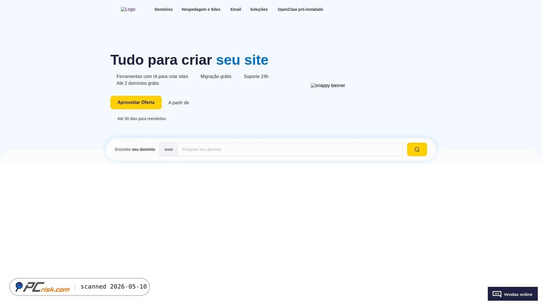 Screenshot von hostgator.com.br