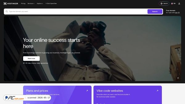 hostinger.com screenshot