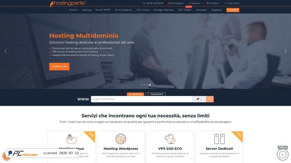 hostingperte.it screenshot