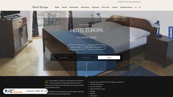 hoteleuropa.net.pl screenshot