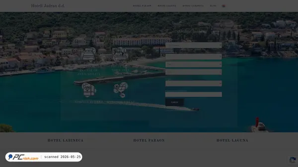 hoteli-jadran.com screenshot