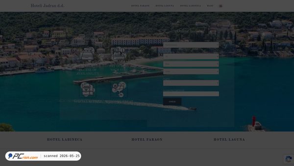hoteli-jadran.com screenshot
