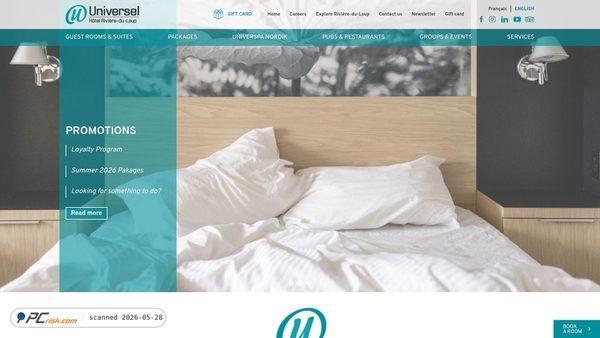 hoteluniverselrdl.com screenshot