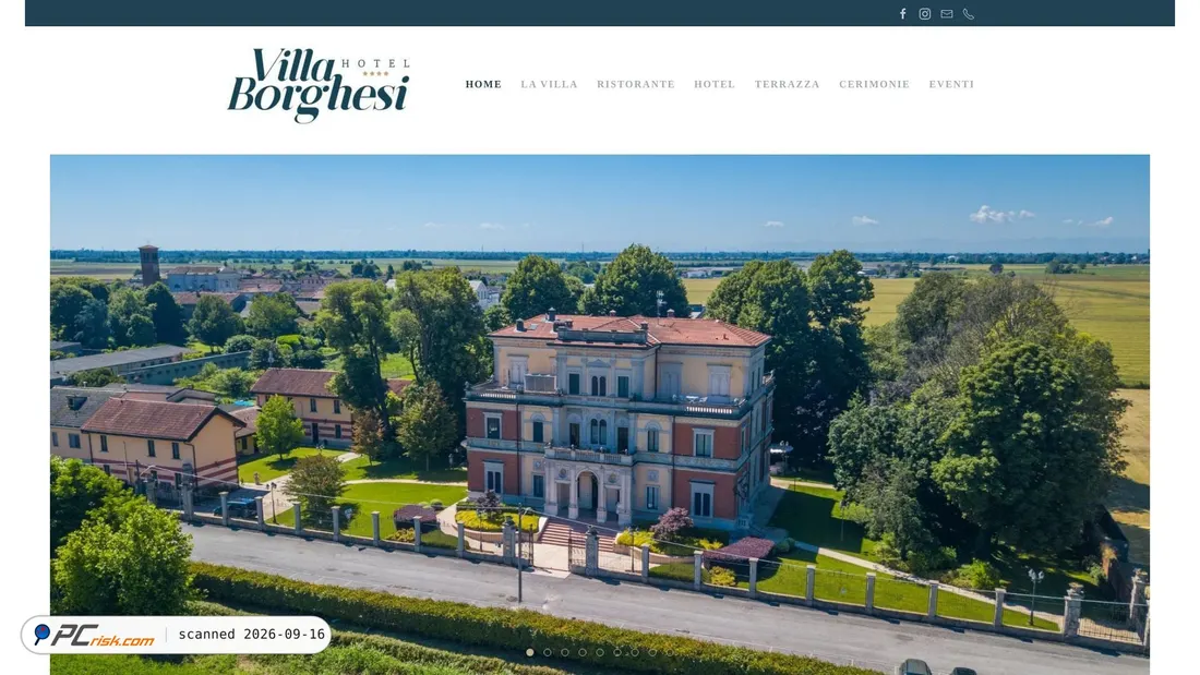 Screenshot of hotelvillaborghesi.it