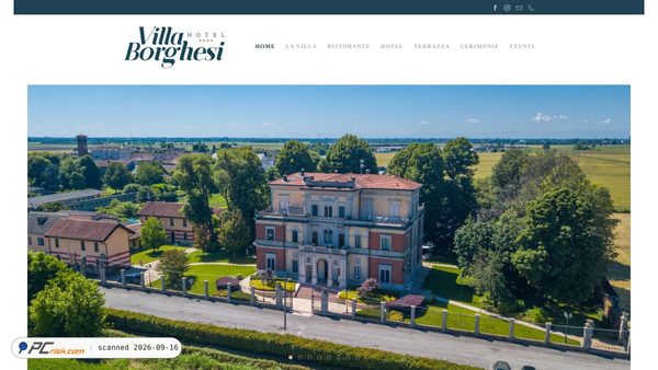 hotelvillaborghesi.it screenshot